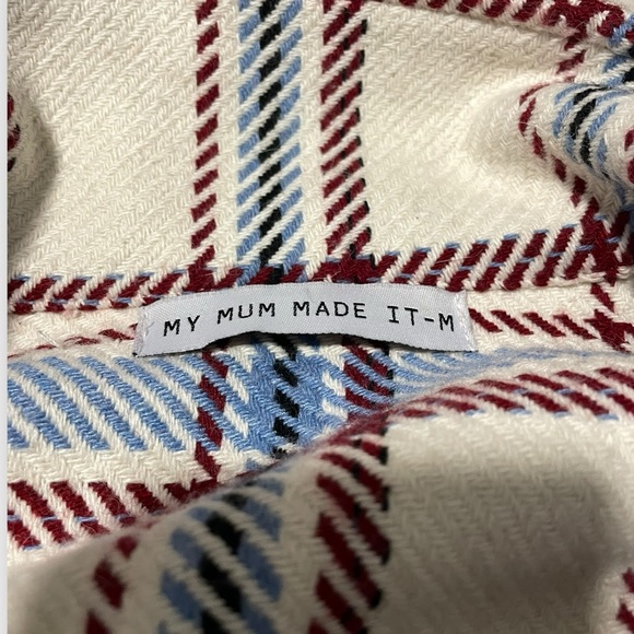 My Mum Made It Plaid Cropped Jacket & Mini Skirt Set Size M - Picture 3 of 7